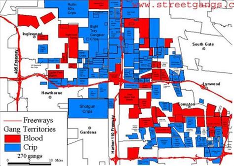 Los Angeles County Gang Map