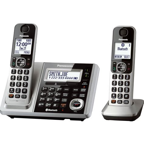 Panasonic Link2Cell Bluetooth Cordless Phone System with HD Audio ...