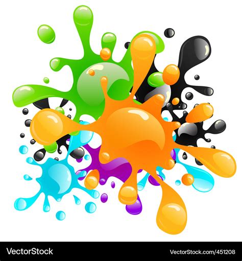 Paint splashes Royalty Free Vector Image - VectorStock