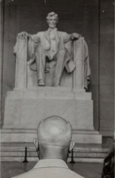 Nikita Khrushchev in front of the Lincoln Memorial, 1959 : OldSchoolCool