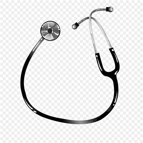 Stethoscope Clipart Transparent PNG Hd, Black Stethoscope Hand Drawn Stethoscope Cartoon ...