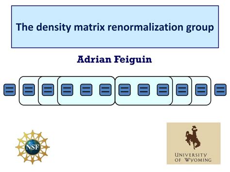 PPT - The density matrix renormalization group PowerPoint Presentation - ID:1588499