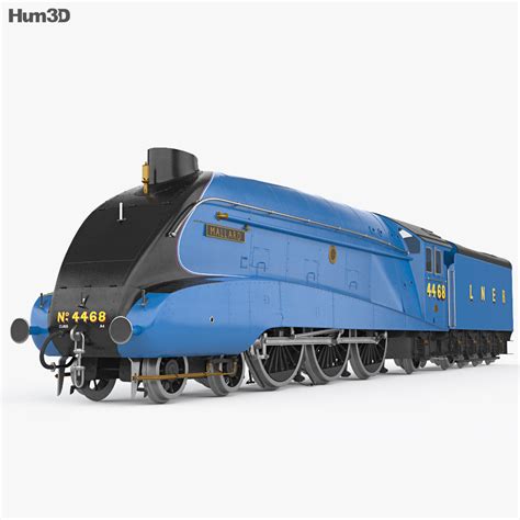 LNER Class A4 4468 Mallard 1938 Steam Locomotive 3D model - Train on Hum3D