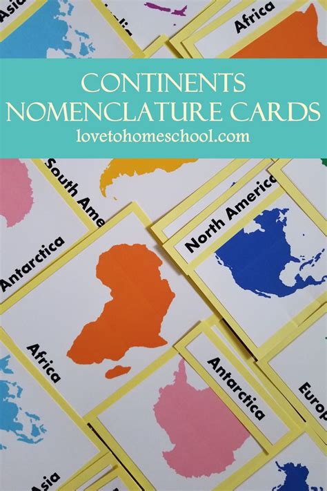 Continents Nomenclature Cards In 2020 Continents Card - vrogue.co