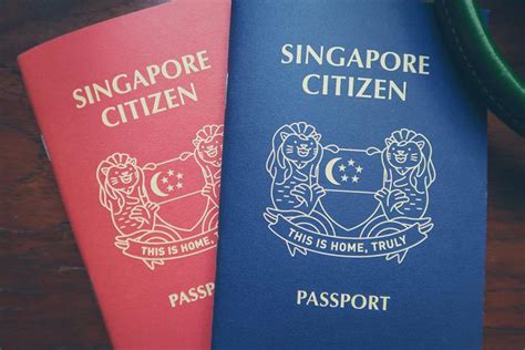 Singapore Citizen Passport A6 Notebook - Vulcan Post Label