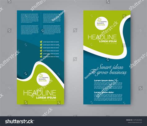 Flyer Template Vectical Banner Design Modern Stock Vector (Royalty Free) 1075363043