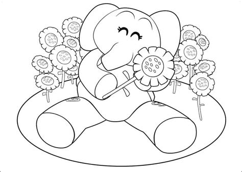 Elly in Pocoyo coloring page - Download, Print or Color Online for Free