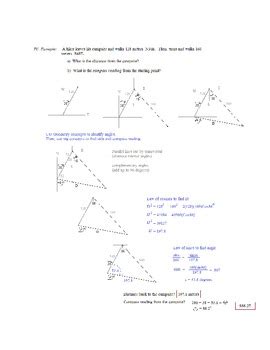 Trigonometry - Navigation, Direction, and Bearings by Mathplane | TpT