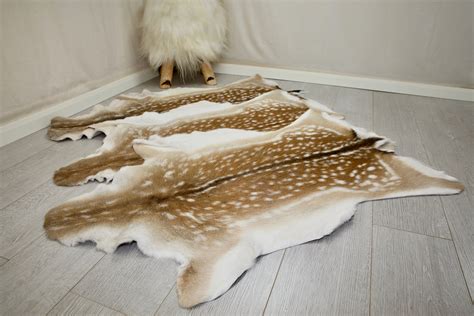 Summer Fallow Deer Skin Fur Rug Leather Pelt Hide Dama Dama | Etsy | Rugs, Deer skin, Deer