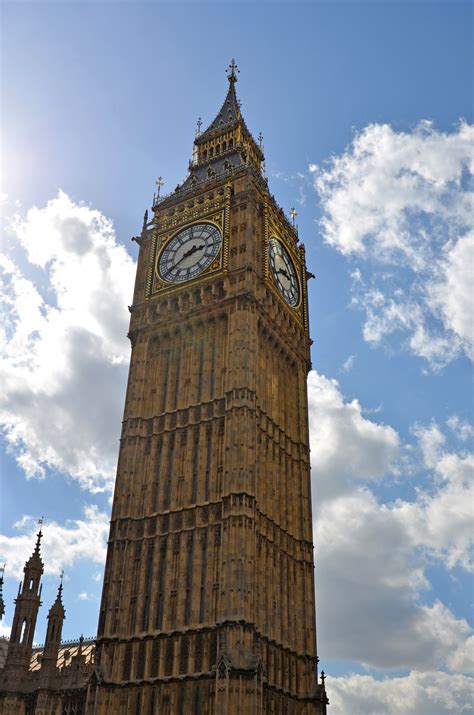 Free Images : sky, landmark, big ben, clock tower, bell tower, places ...