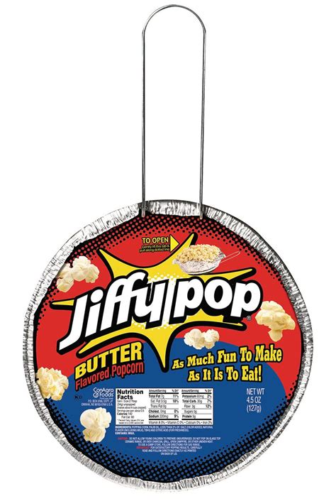 JIFFY POP Butter Flavored Popcorn, Stovetop Popping Pan, 4.5 oz. - Walmart.com | Flavored ...