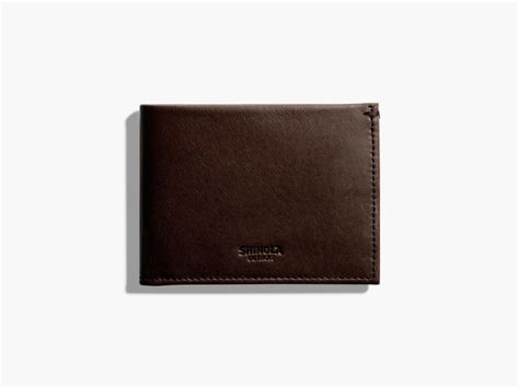 Shinola Leather Slim Bifold Wallet - IMBOLDN