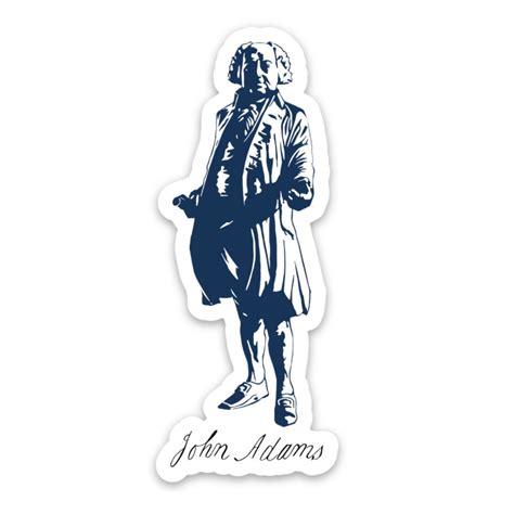 John Adams Signature Sticker – TR Historical