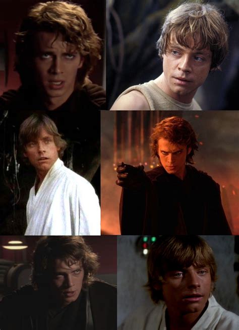 Anakin Skywalker vs Luke Skywalker;Father vs Son;The Dark Side vs The Light Side-Star Wars ...