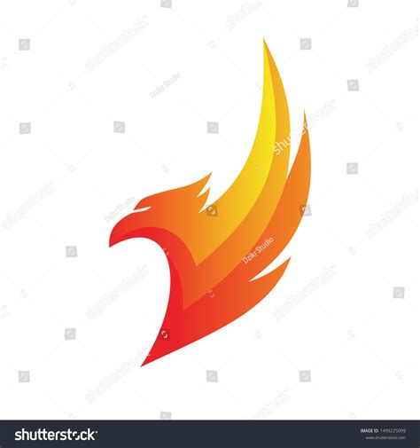 Phoenix Fire Logo Design Vector Stock Vector (Royalty Free) 1499225099 ...