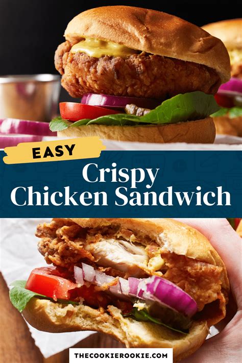 Crispy Chicken Sandwich Recipe - The Cookie Rookie®