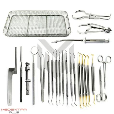 Dental Operative Instruments Tray Setup