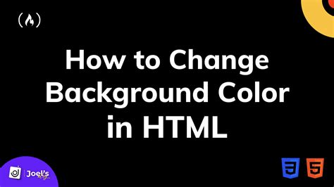 HTML Background Color – Change BG Color Tutorial