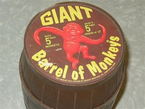 GIANT Barrel of Monkeys - I had these! | Barrel of monkeys, Childhood ...