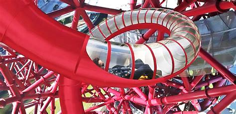 ArcelorMittal Orbit Tower Slide Going Down « Inhabitat – Green Design ...