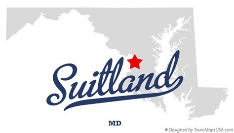 Map of Suitland, MD, Maryland