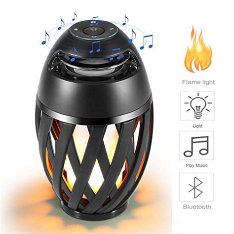 Led flame speaker Bluetooth Speaker,Dancing Flames Outdoor Indoor ...