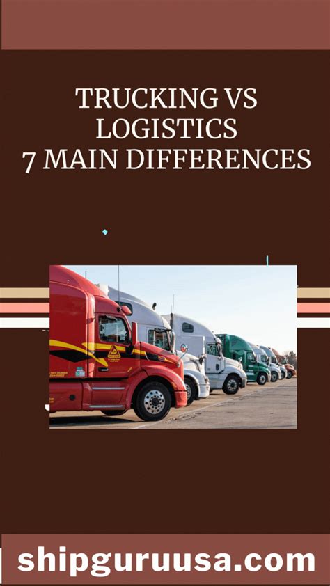 Trucking vs logistics: 7 main differences in 2022 | Logistics transportation, Logistics, Trucks