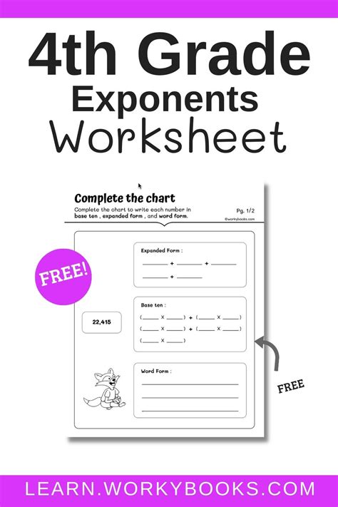 Expanded Form Math Worksheets for 4th Grade | Workybook