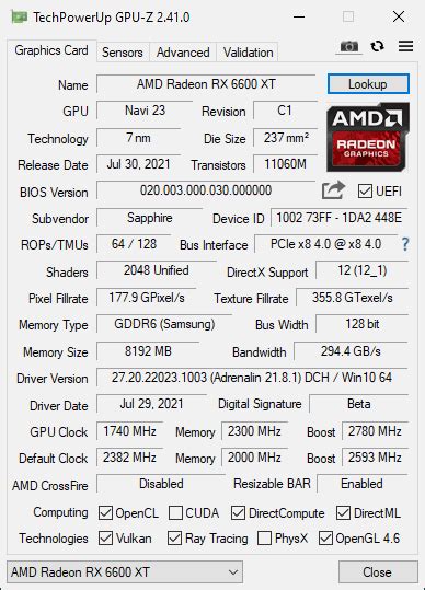 Sapphire Radeon RX 6600 XT Pulse OC Review - Overclocking & Power ...