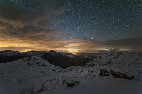 Winter's Night on Scafell Pike