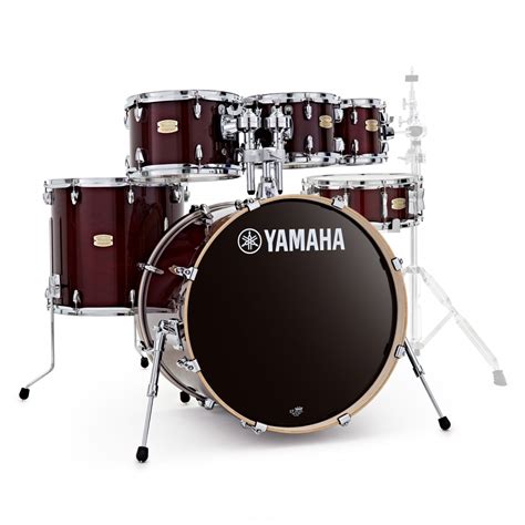 Yamaha Stage Custom Birch 22'' 6pc Shell Pack, Cranberry Red at Gear4music