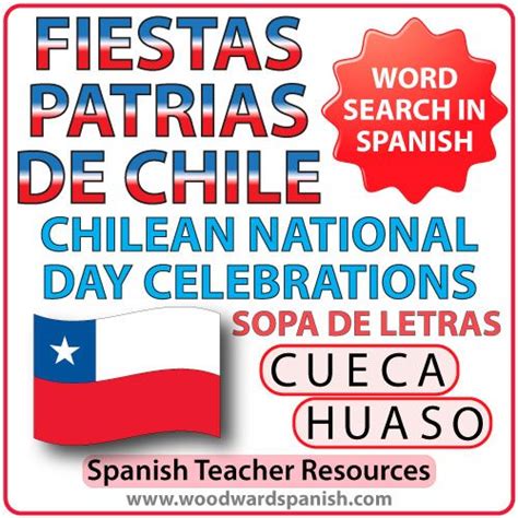 Fiestas Patrias de Chile – Sopa de Letras | Woodward Spanish