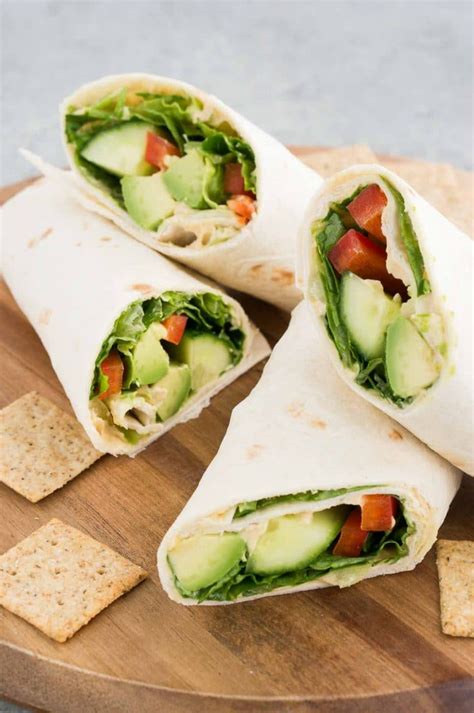 Vegan Wrap (Easy Work Lunch) - Delicious Meets Healthy