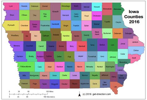 Iowa County Map Printable