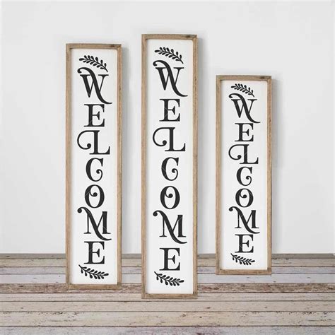 Welcome Front Door Sign svg png dxf eps | Porch signs, Front door design, Front door signs