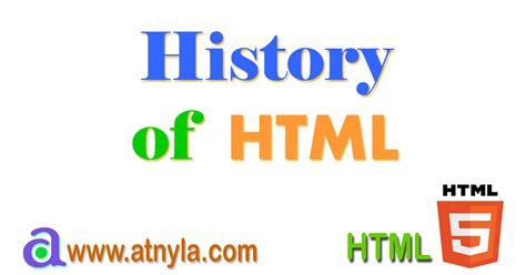 History of HTML | atnyla