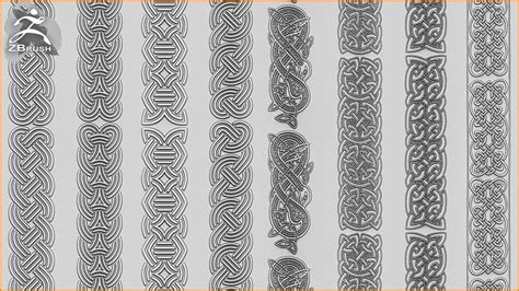 ArtStation - Viking Ornaments Brush for ZBrush | Brushes