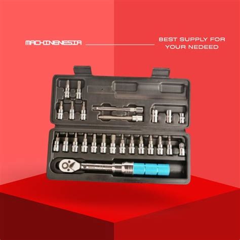 Jual KUNCI TORSI SET 25PC PAS MOMEN TORQUE WRENCH BAUT MUR BAN MOBIL di Lapak MACHINENESIA ...