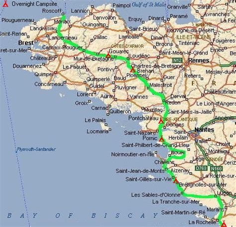 Roscoff France Map