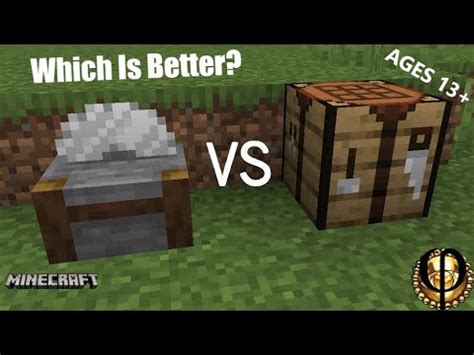 Which is Better? Stonecutter Vs Crafting Table - Minecraft - YouTube