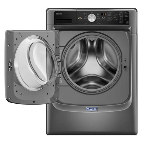 Maytag MHW5500FC 4.5 cu. ft. High-Efficiency Stackable Metallic Slate Front Load Washing Machine ...