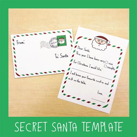 Printable Secret Santa Notes