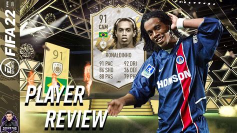 THE BEST CAM IN FIFA 22? 91 MID ICON RONALDINHO PLAYER REVIEW! FIFA 22 ...