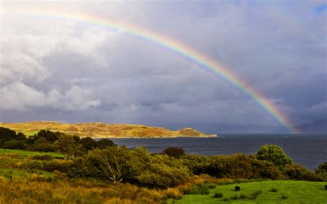 Natural Rainbow After Rain