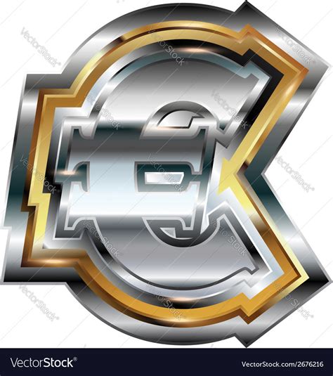 Fancy Euro symbol Royalty Free Vector Image - VectorStock