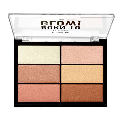 NYX Professional Makeup Puder-Highlighter - Born to Glow! Highlighting Palette (BTGHP01) - PINK ...