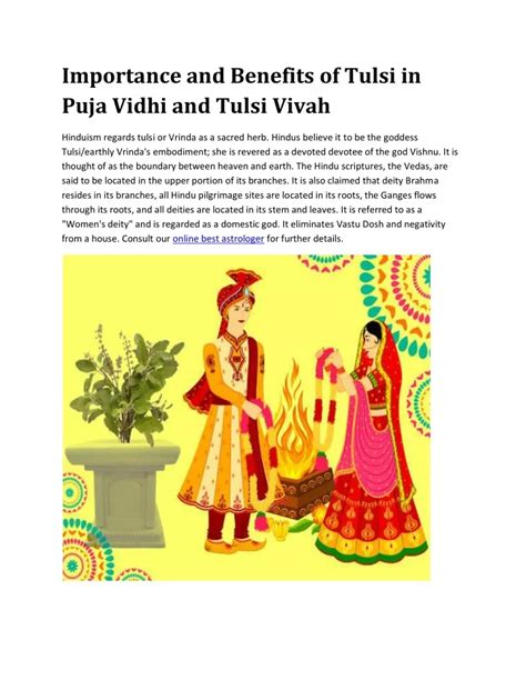 PPT - Importance and Benefits of Tulsi in Puja Vidhi and Tulsi Vivah PowerPoint Presentation ...