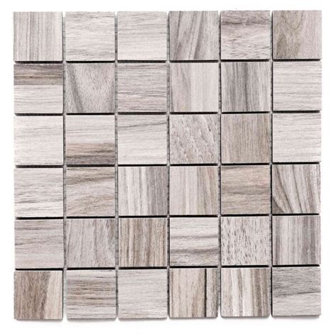 Long Island Mosaics & Tile Honolulu 12" x 12" Porcelain Grid Mosaic Wall & Floor Tile | Wayfair