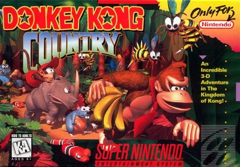 Carátula de Donkey Kong Country para SNES