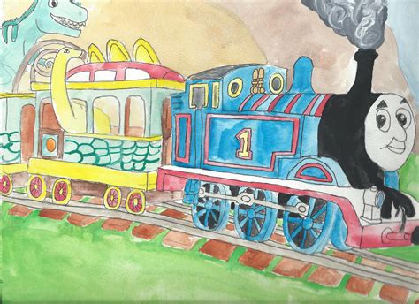 Thomas and The Dinosaur Train by merrittwilson on DeviantArt